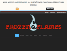 Tablet Screenshot of frozen-flames.com